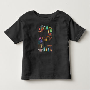 2nd birthday Bugs Insects Beetles 2 year old boys Toddler T-Shirt