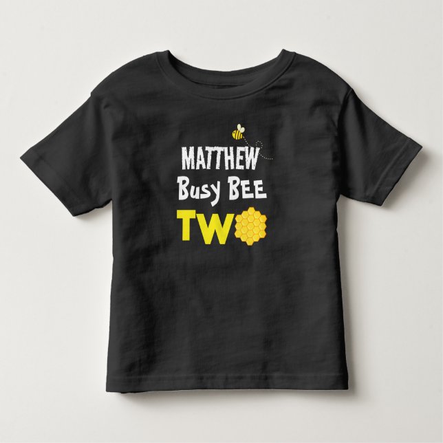 2nd Birthday Busy Bee 2 Toddler T-Shirt (Front)