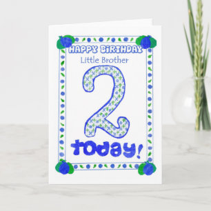 2nd Birthday Card for a Little Brother