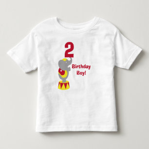 2nd Birthday Circus Elephant T-Shirt