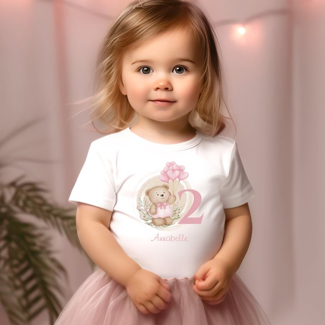 2nd Birthday Cute Teddy Bear Toddler T-shirt (2nd Birthday Cute Teddy Bear Toddler T-shirt)