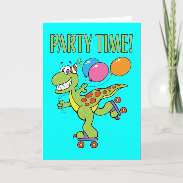 2nd Birthday Dinosaur Card (Front)