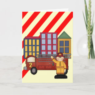 2nd Birthday Firefighter Card