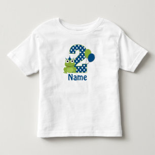 2nd Birthday Frog Personalised Shirt