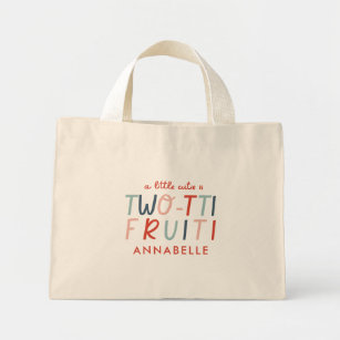 2nd birthday fruit red summer children's party mini tote bag