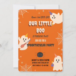 2nd Birthday Halloween Invitation
