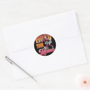2nd Birthday Hip Hop Theme Two Legit Quit Outfit Classic Round Sticker