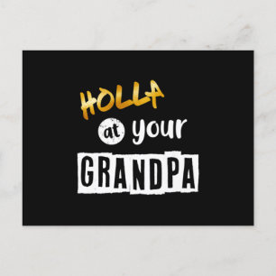 2nd Birthday Hip Hop Theme Two Legit To Quit Announcement Postcard