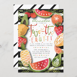 2ND BIRTHDAY INVITATION   Two-tti Frutti Party