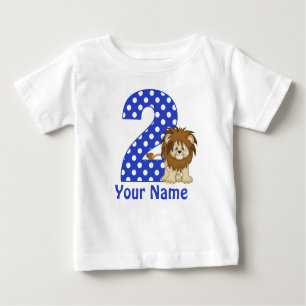2nd Birthday Lion Personalised Shirt