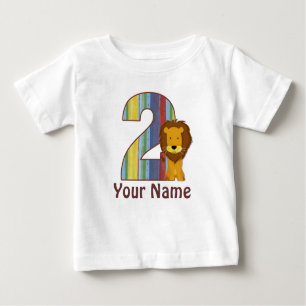 2nd Birthday Lion Personalised T-shirt