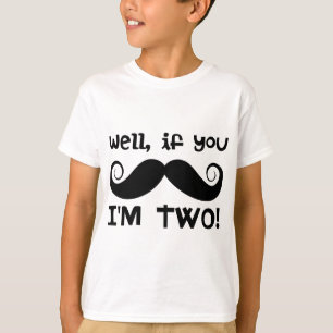 2nd Birthday Moustache T-Shirt