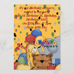 2nd Birthday Party Invitation