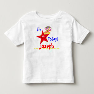 2nd Birthday Party Shirt Red Stars