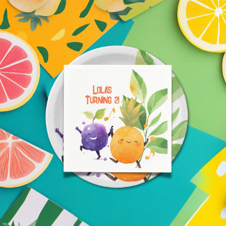 2nd Birthday Party Two-tti Fruity  Napkin