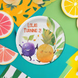 2nd Birthday Party Two-tti Fruity  Paper Plate<br><div class="desc">Two-tti Fruity 2nd Birthday Party Plates | Fun & Festive Party Decor

Celebrate your little one’s special day with this adorable Two-tti Fruity 2nd Birthday Party Plate! Perfect for a fruity-themed bash.</div>