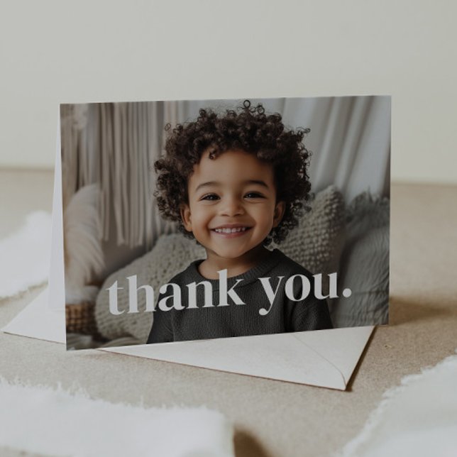 2nd Birthday Photo - two Thank You Card (Creator Uploaded)