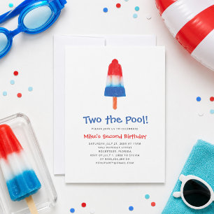 2nd Birthday Pool Party Invitation Two the Pool