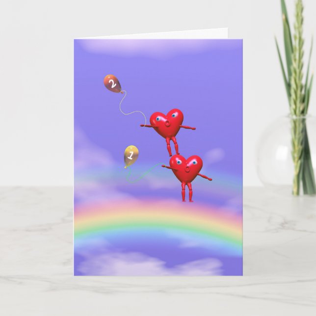 2nd Birthday - Reaching Two Years Old Card (Front)