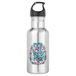 2nd Birthday Sea Turtle Vintage Engraving Design_1 532 Ml Water Bottle