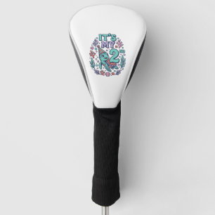 2nd Birthday Sea Turtle Vintage Engraving Design_1 Golf Head Cover