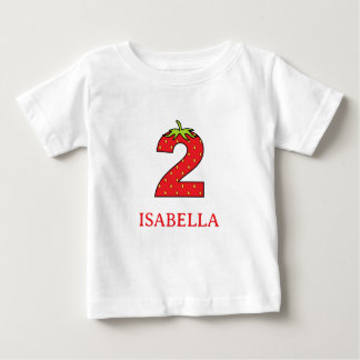 2nd Birthday strawberry theme Party Baby T-Shirt
