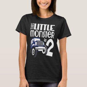 2nd Birthday This Little Monster Is 2 T-Shirt