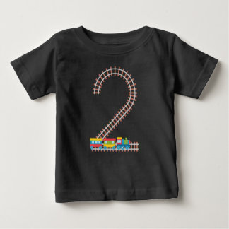2nd Birthday Train 2 Year Old Boys Kids Gift Baby T-Shirt