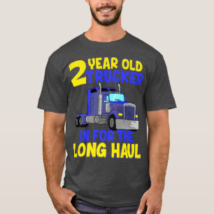 2nd Birthday Truck Trucker Kids Truck Driver Boys T-Shirt