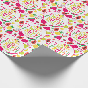 2nd Birthday Two-tti Frutti Fruit Birthday Party Wrapping Paper