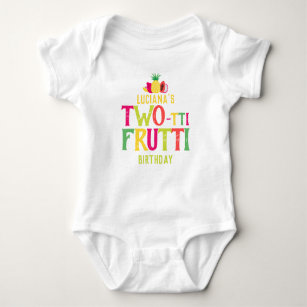 2nd Birthday Two-tti Frutti Fruit Personalized Baby Bodysuit