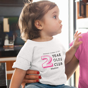 2nd Birthday Two Year Old Personalised Toddler T-Shirt