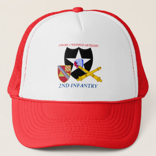 2ND BN 17TH FIELD ARTILLERY 2ND INFANTRY DIVISION TRUCKER HAT