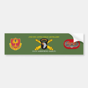 2ND BN 320TH FIELD ARTILLERY 101ST BUMPER STICKER
