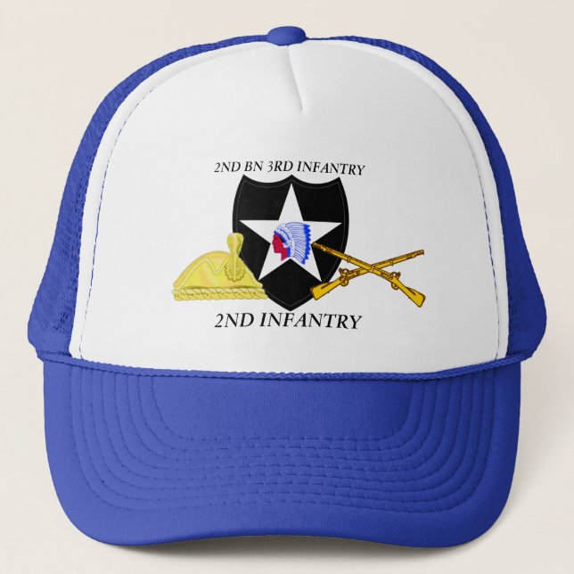 2ND BN 3RD INFANTRY 2ND INFANTRY DIVISION HAT (Front)