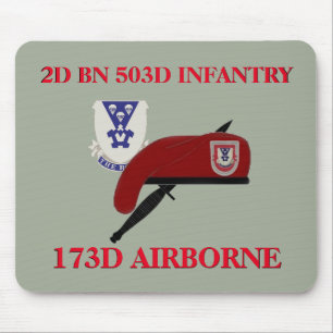 2ND BN 503D INFANTRY 173RD AIRBORNE MOUSEPAD
