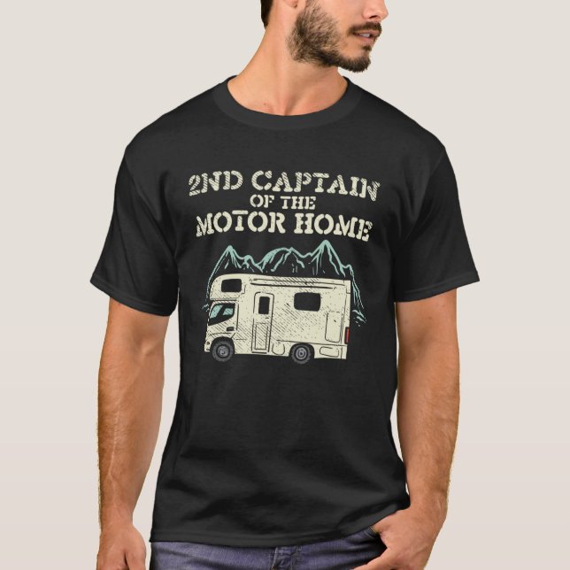 2ND Captain of the Motor Home Camping Van Camper M T-Shirt (Front)