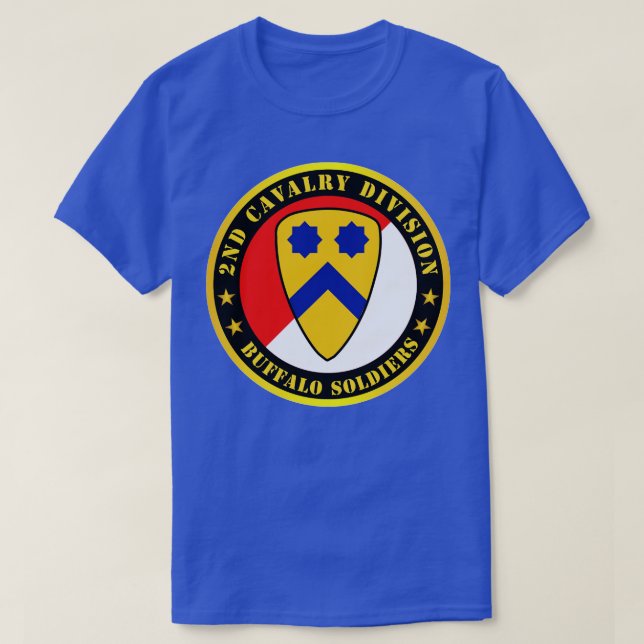 2nd Cavalry Division Buffalo Soldiers T-Shirt (Design Front)