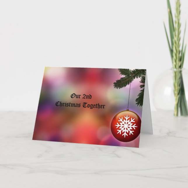 2nd Christmas Together Christmas Card (Front)