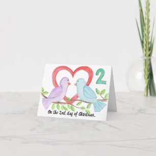 2nd Day of Christmas Holiday Card