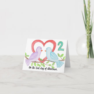 2nd Day of Christmas Holiday Card