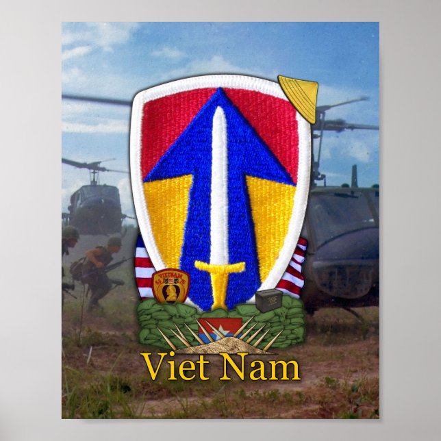 2nd Field Force Vietnam Nam War Patch Print (Front)
