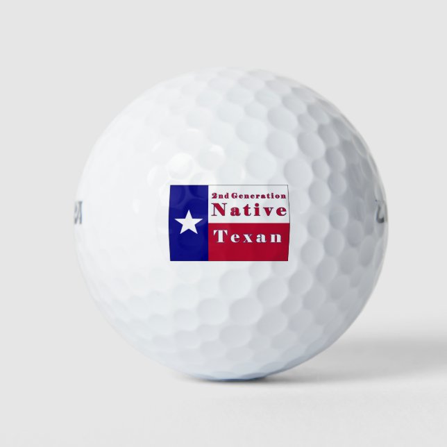 2nd Generation Native Texan Flag Golf Balls (Front)