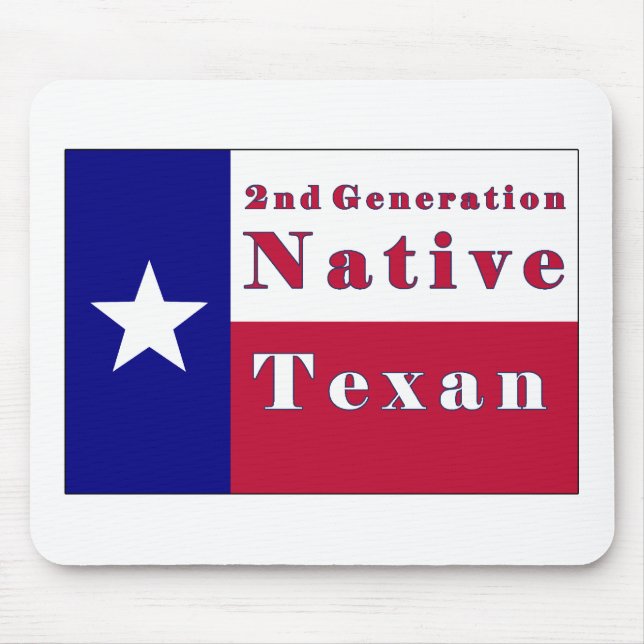 2nd Generation Native Texan Flag Mouse Pad (Front)