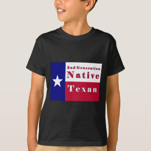 2nd Generation Native Texan Flag T-Shirt