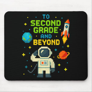 2nd Grade And Beyond Astronaut Space Boys Gamer Fi Mouse Pad