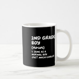 2nd Grade Boy Definition Fun Back To School Studen Coffee Mug