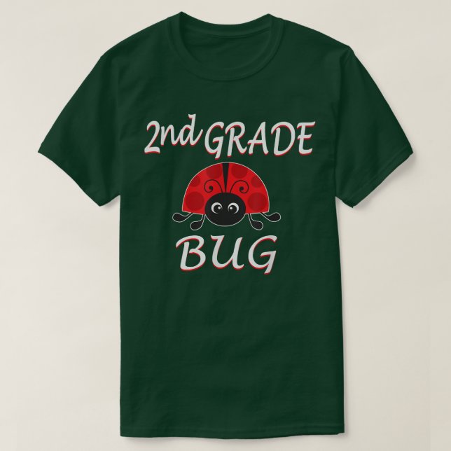 2nd Grade Bug Funny Ladybug Second Grade Back To S T-Shirt (Design Front)