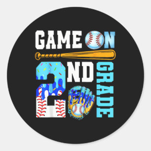 2nd Grade Ck To School Sell Drip Ice Cream Game On Classic Round Sticker