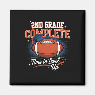 2nd Grade Complete Time To Level Up Footll Last Da Magnet